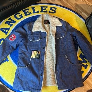 Vintage Jean jacket with fur